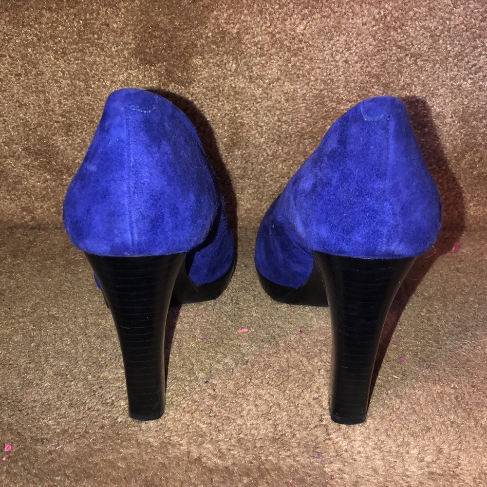 NINE WEST-BEAUTIFUL PURPLE SUEDE HI HEEL(ABT 4IN) - Picture 5 of 7